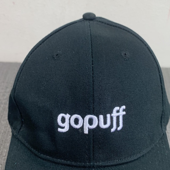 Gopuff Baseball Hat Unisex Adjustable Black White Food Delivery Strapback Cap - Picture 3 of 12